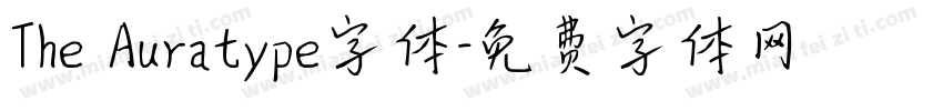 The Auratype字体字体转换
